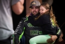Nick Hoffman was among World of Outlaws Late Model Series heat winners May 17 at Bedford (Pa.) Speedway. (Emily Schwanke/woolms.com)