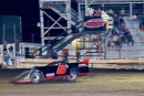 Dylan Schmer captured his first Repairable Vehicles.com Tri-State Series feature May 30 at Wortthington (Minn.) Speedway. (Jamie Hoefert)
