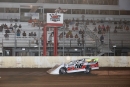 Tony Jackson Jr. takes the checkers June 6 for an Midwest LateModel Racing Association victory at 34 Raceway in West Burlington, Iowa. (mikerueferphotos.photoreflect.com)