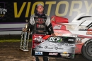 Cole Searing won June 27's Repairable Vehicles.com Tri-State Series feature at Hamilton County Speedway in Webster City, Iowa. (Jamie Hoefert)