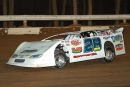 In an April 24, 2009, Lucas Oil Late Model Dirt Series event at Bedford (Pa.) Speedway, Jimmy Mars heads to a $10,000 victory. (Jason Walls/wrtspeedwerx.com)