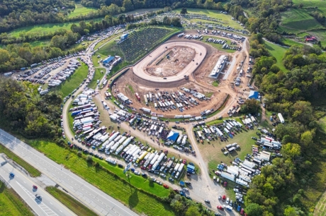 An aerial view of West Virginia Motor Speedway. (Zach Yost)