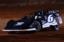 Hudson O&#039;Neal led all 40 laps Jan. 28 at Needmore Speedway in Norman Park, Ga., for a $10,000 Hunt the Front Super Dirt Series victory. (joshjamesartwork.com)