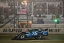 Blair Nothdurft takes the July 11 checkers at Rapid Speedway in Rock Rapids, Iowa, on the Repairable Vehicles.com Tri-State Series. (Jamie Laine)