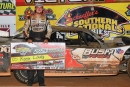 Kaede Loudy&#039;s runner-up finish clinched his Schaeffer&#039;s Southern Nationals championship July 26 at Tazewell (Tenn.) Speedway. He was also Rookie of the Year. (mrmracing.net)